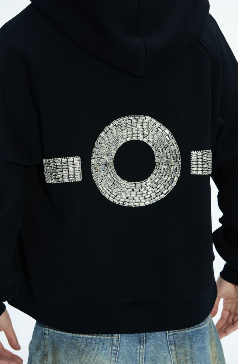 Black Ouchini X RVS &quot;etoile&quot; Hoodie - BLACK