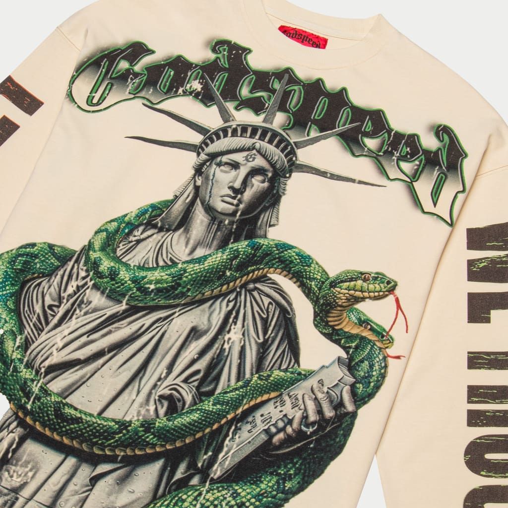 Godspeed Top 5 Slizzy Long Sleeve - BONE