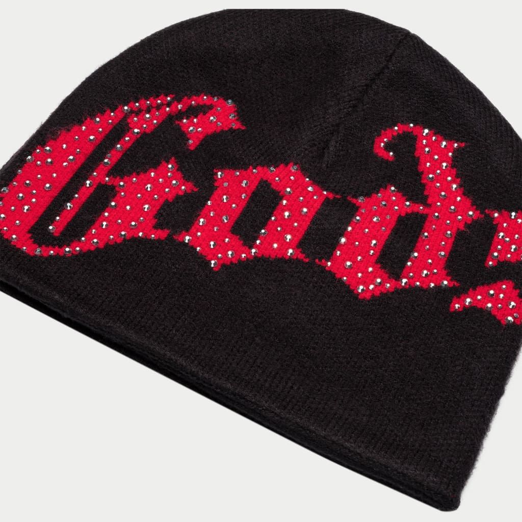 Godspeed OG Logo Emblem Beanie - BLACK/RED