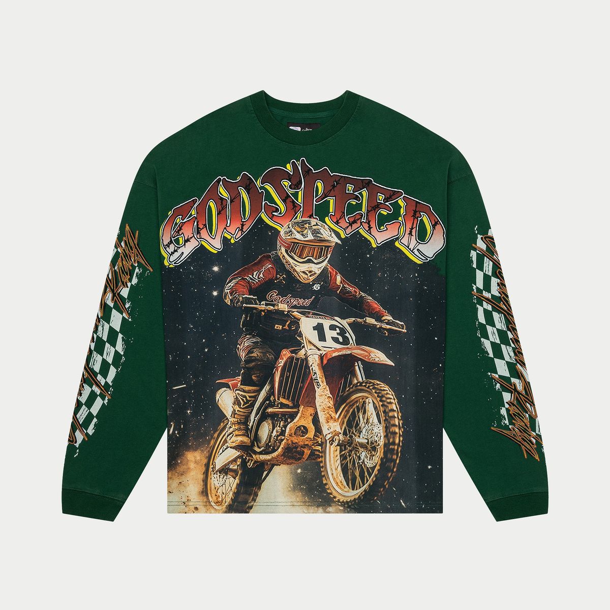 Godspeed Full Throttle Ls T-shirt - GREEN