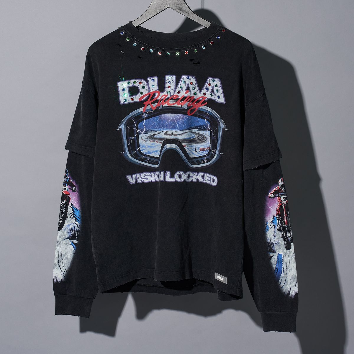 Duaa Focused Ls Tee Shirt - BLACK