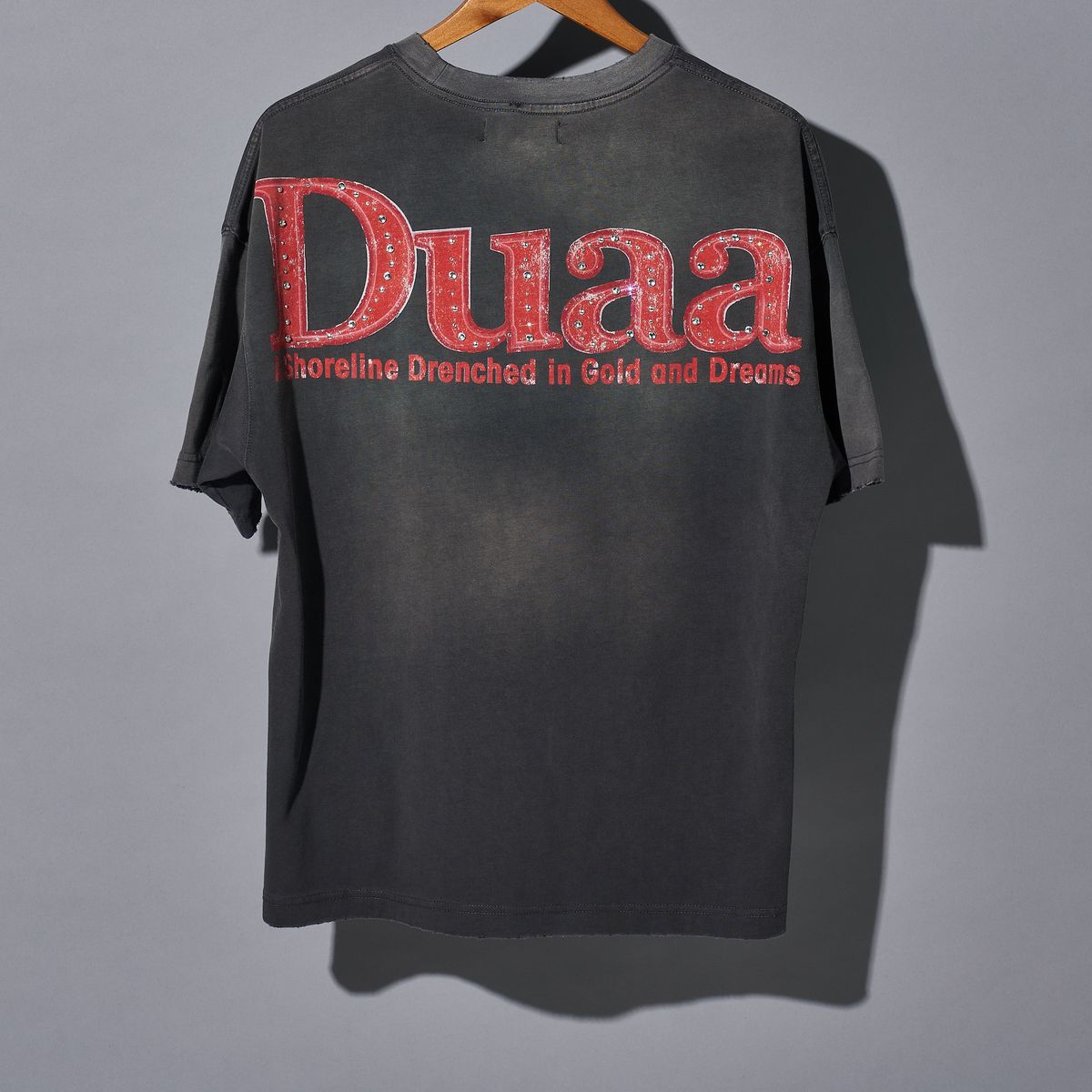 Duaa Shoreline Tee Shirt - BLACK