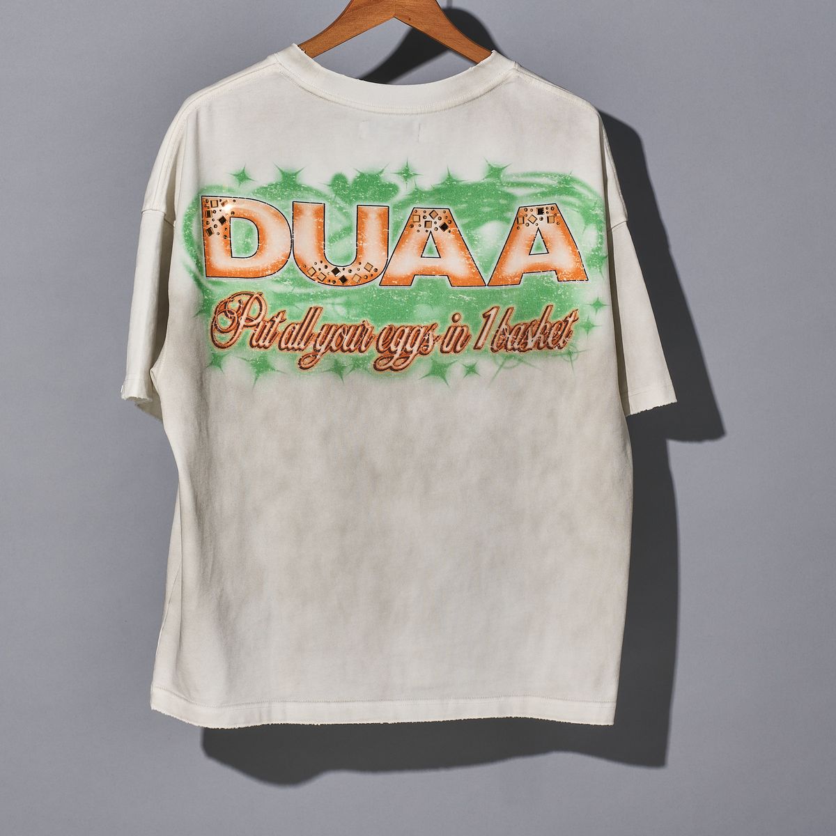 Duaa Basket Tee Shirt - WHITE