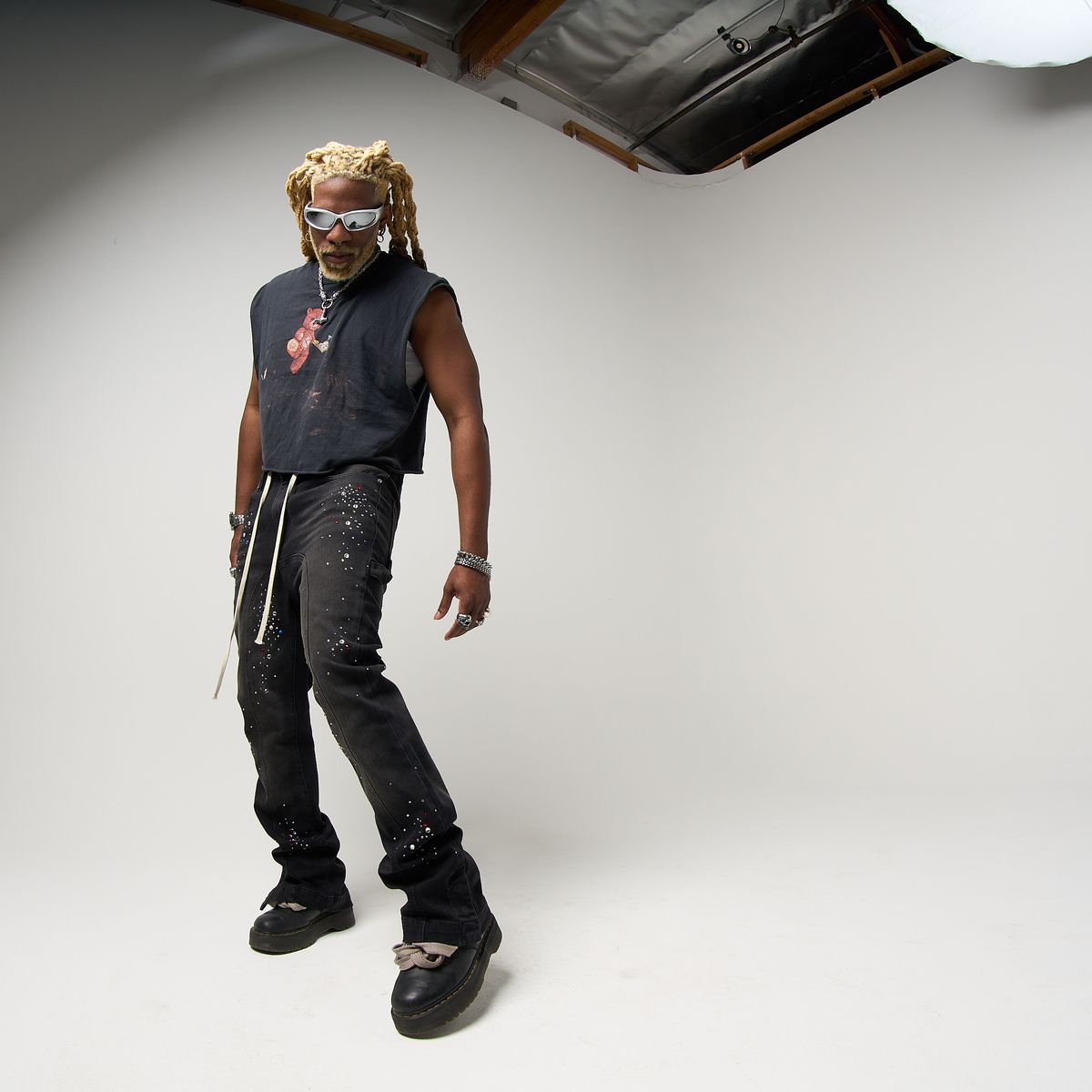 Duaa Guidance Black Denim Jeans - BLACK