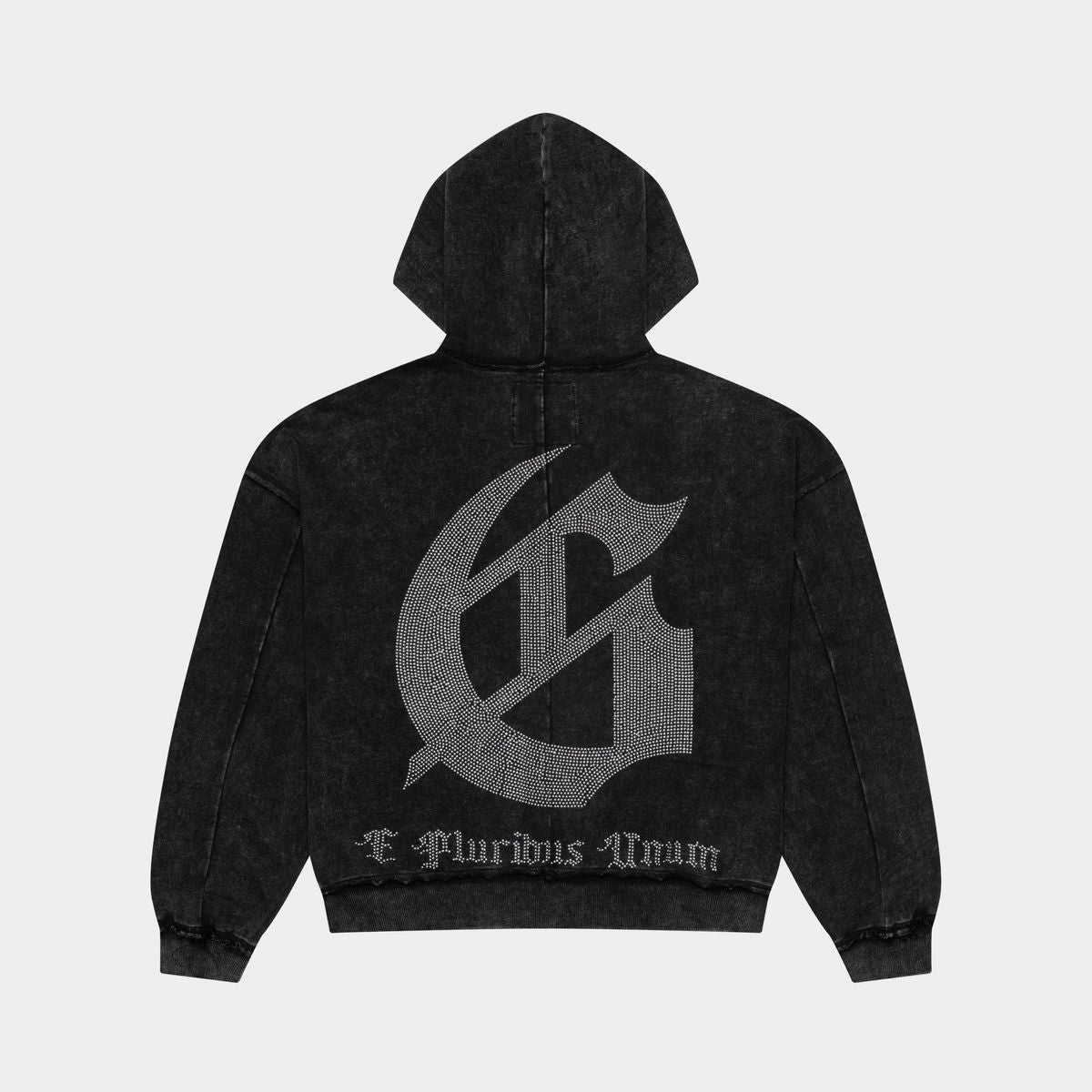 Godspeed Studded Og Logo Hoodie - BLACK WASH