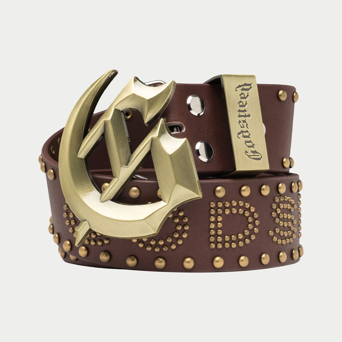Godspeed Forged Studded Belt - BROWN