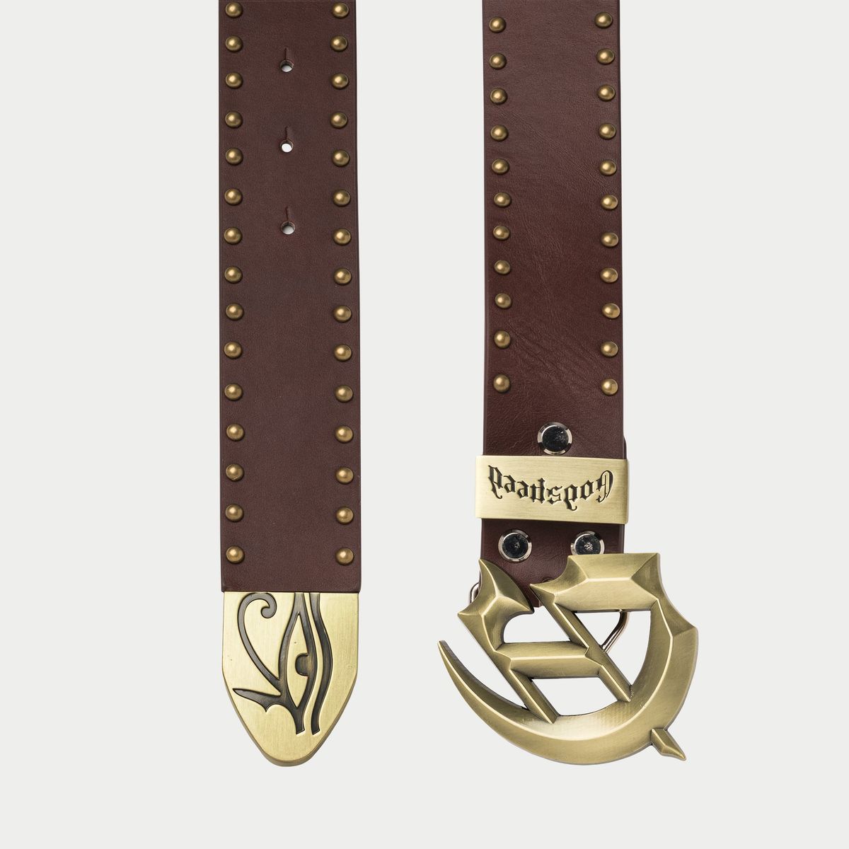 Godspeed Forged Studded Belt - BROWN