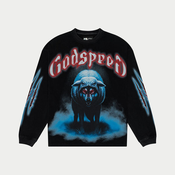 Godspeed W.I.S.C II LS T-Shirt - BLACK - Civilized Nation - Official Site