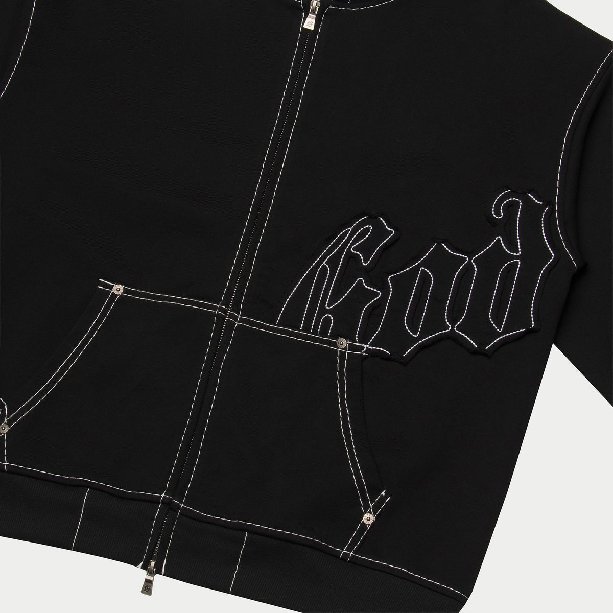 Godspeed OG Logo Sweatsuit Stitched - BLACK/WHITE