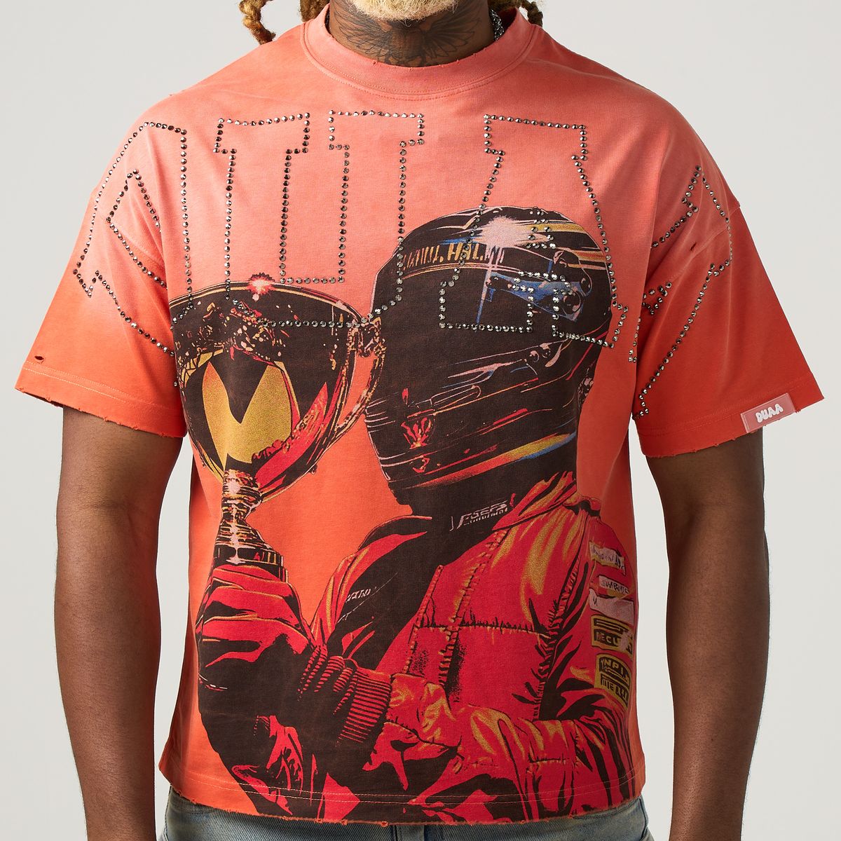 Duaa Trophy Orange Tee Shirt - ORANGE