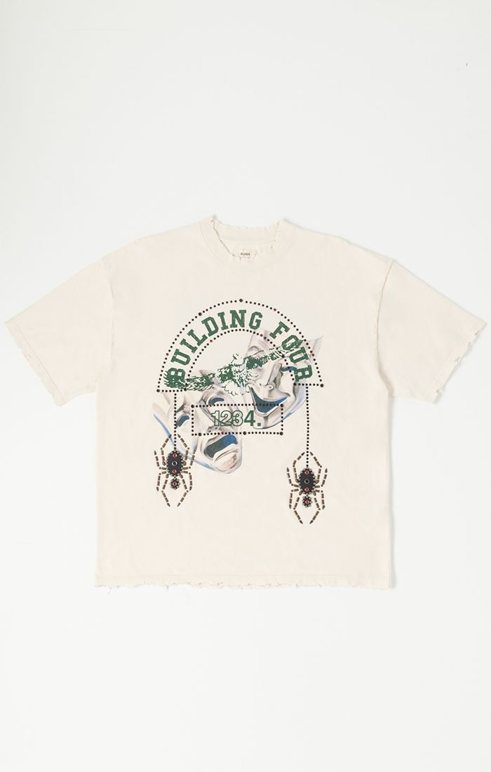 BLDG4 Notre Dame Ss Knit Tee - OFFWHITE