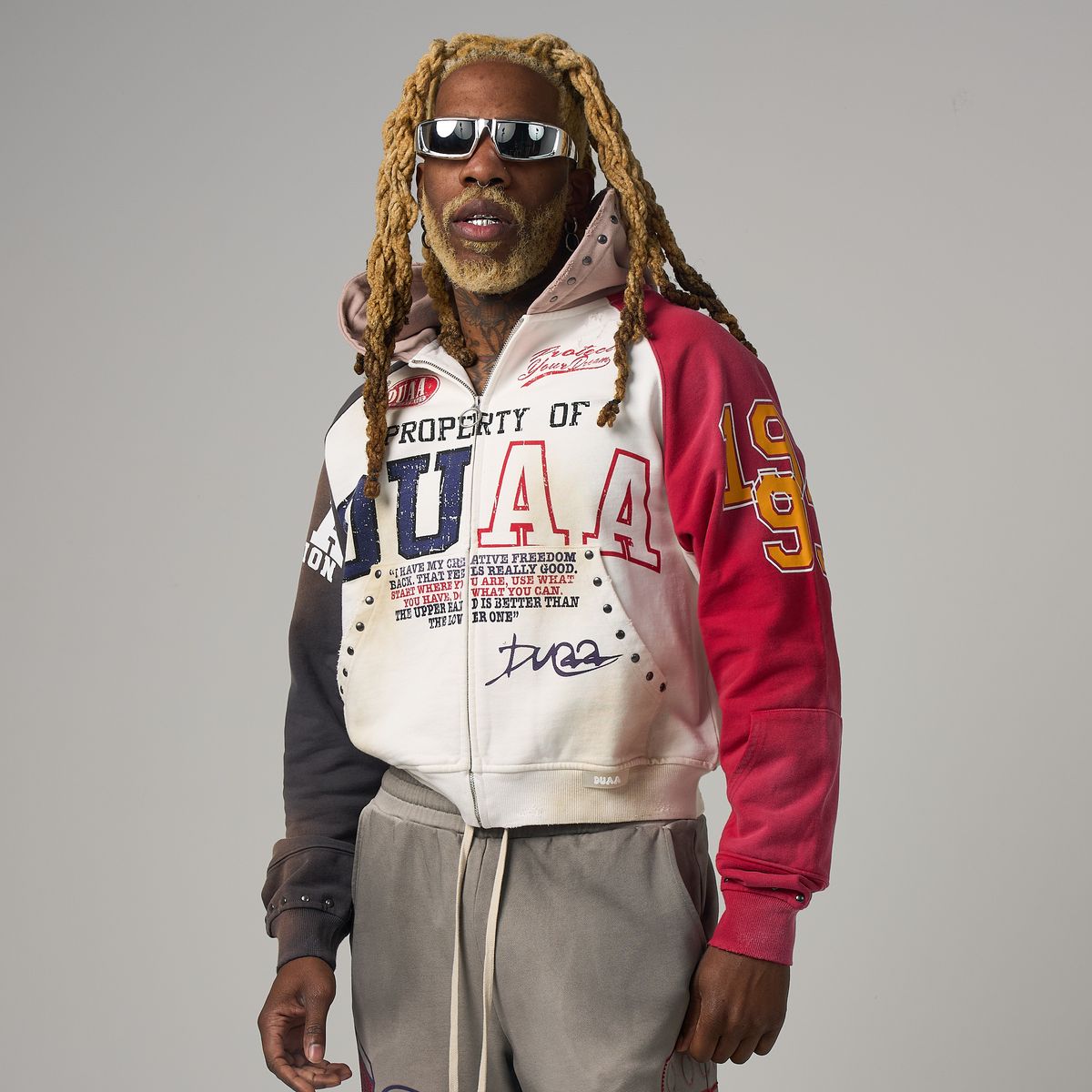 Duaa Earth Hoodie - WHITE