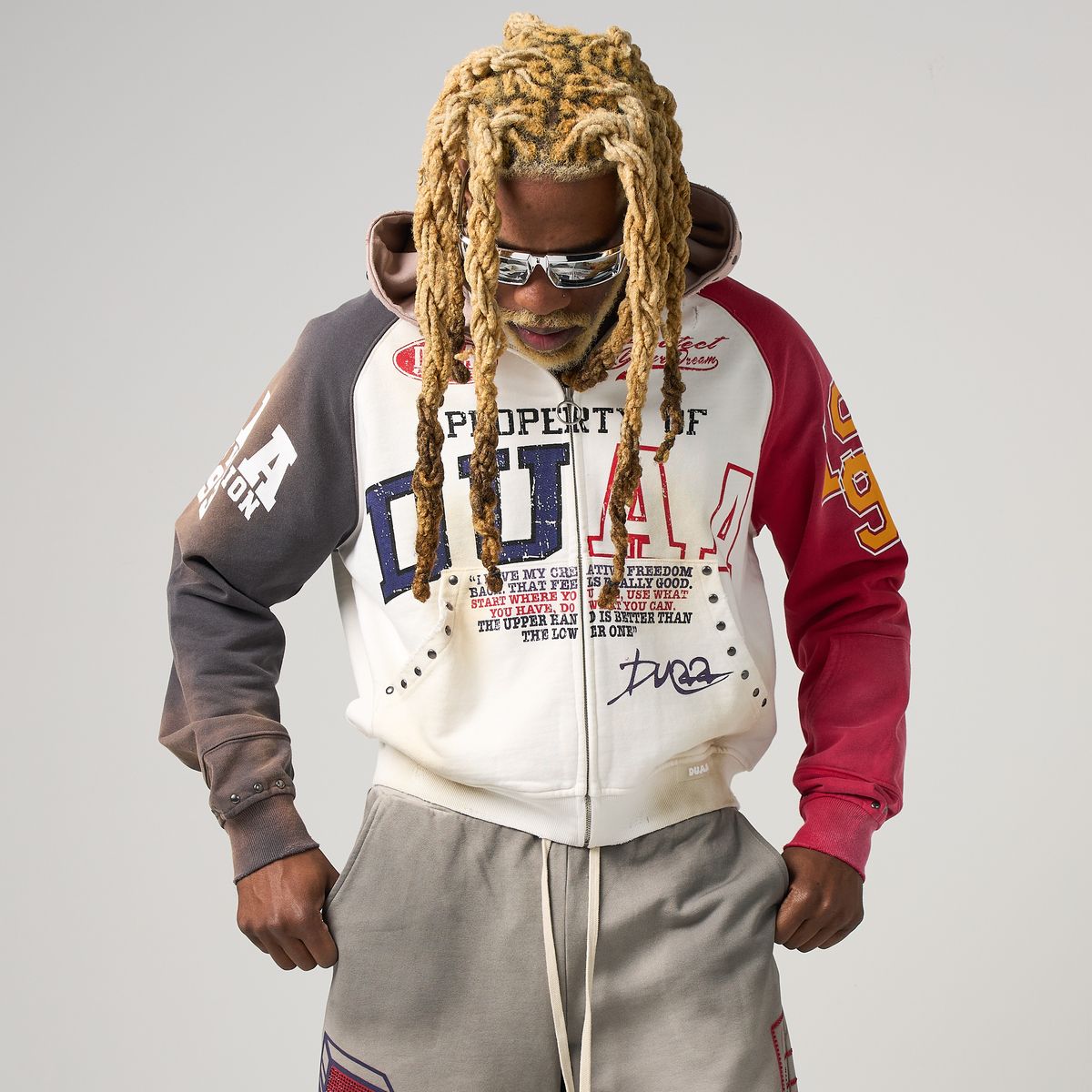 Duaa Earth Hoodie - WHITE