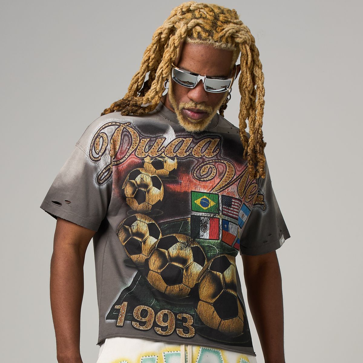 Duaa WC '93 Tee Shirt - GREY WASH