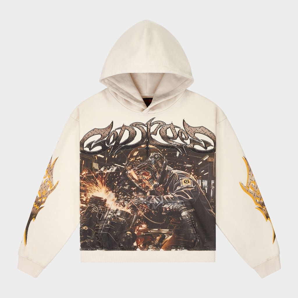 Godspeed Steel Sharpens Hoodie - BONE