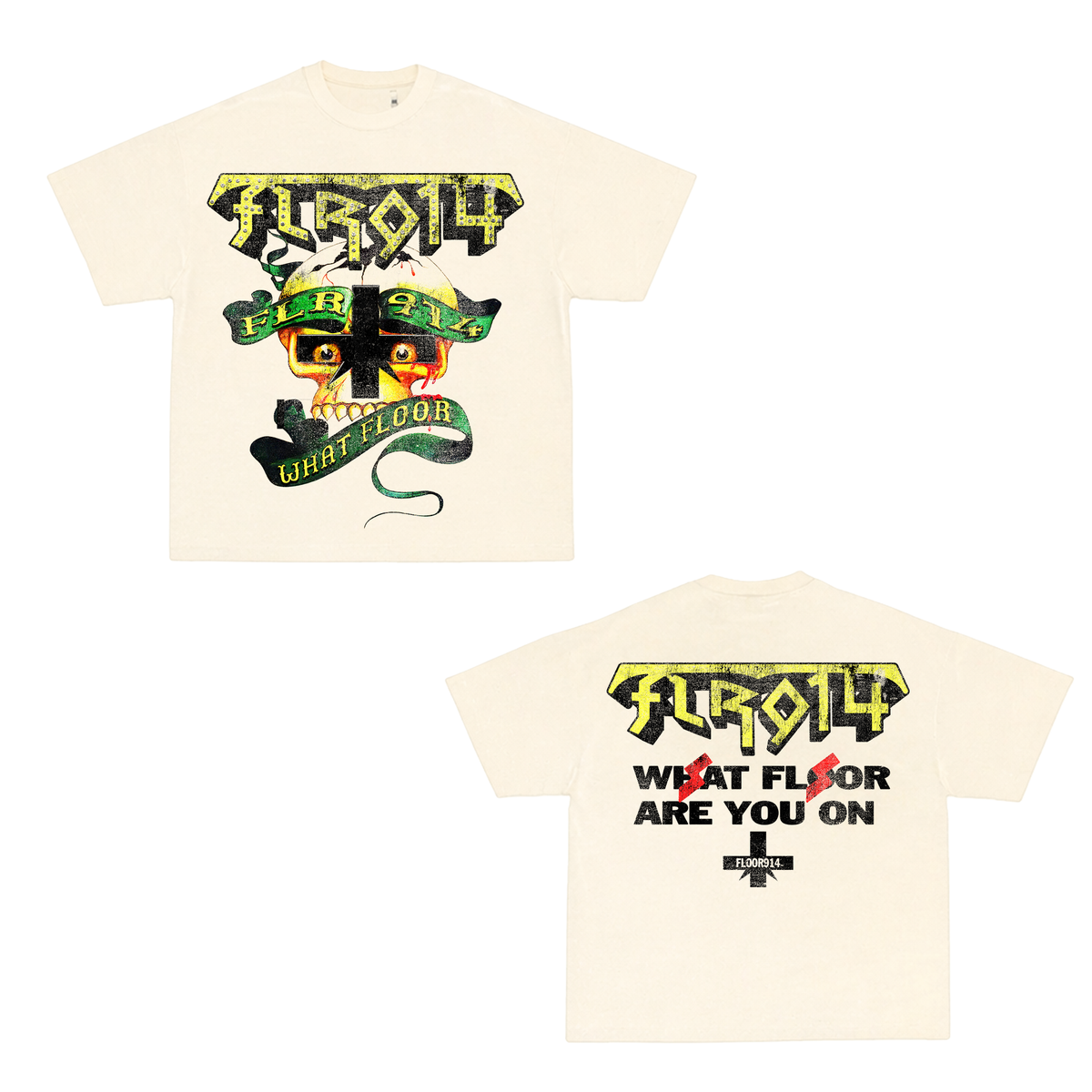 FLOOR914 Aztec Tee - CREAM