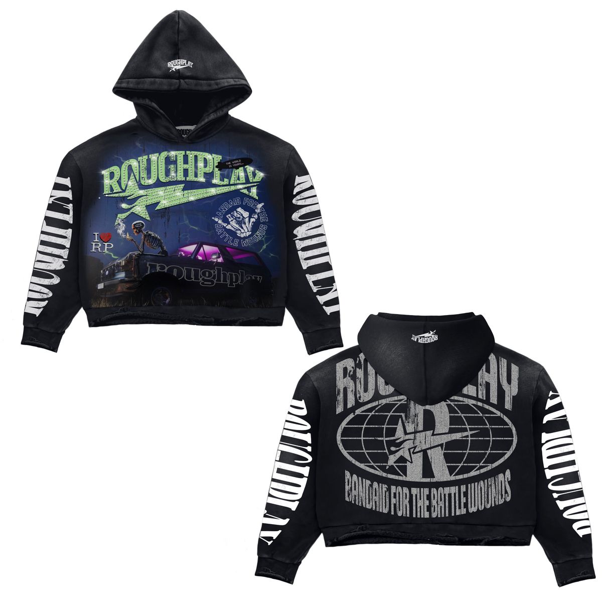 RoughPlay Alone Hoodie - BLACK