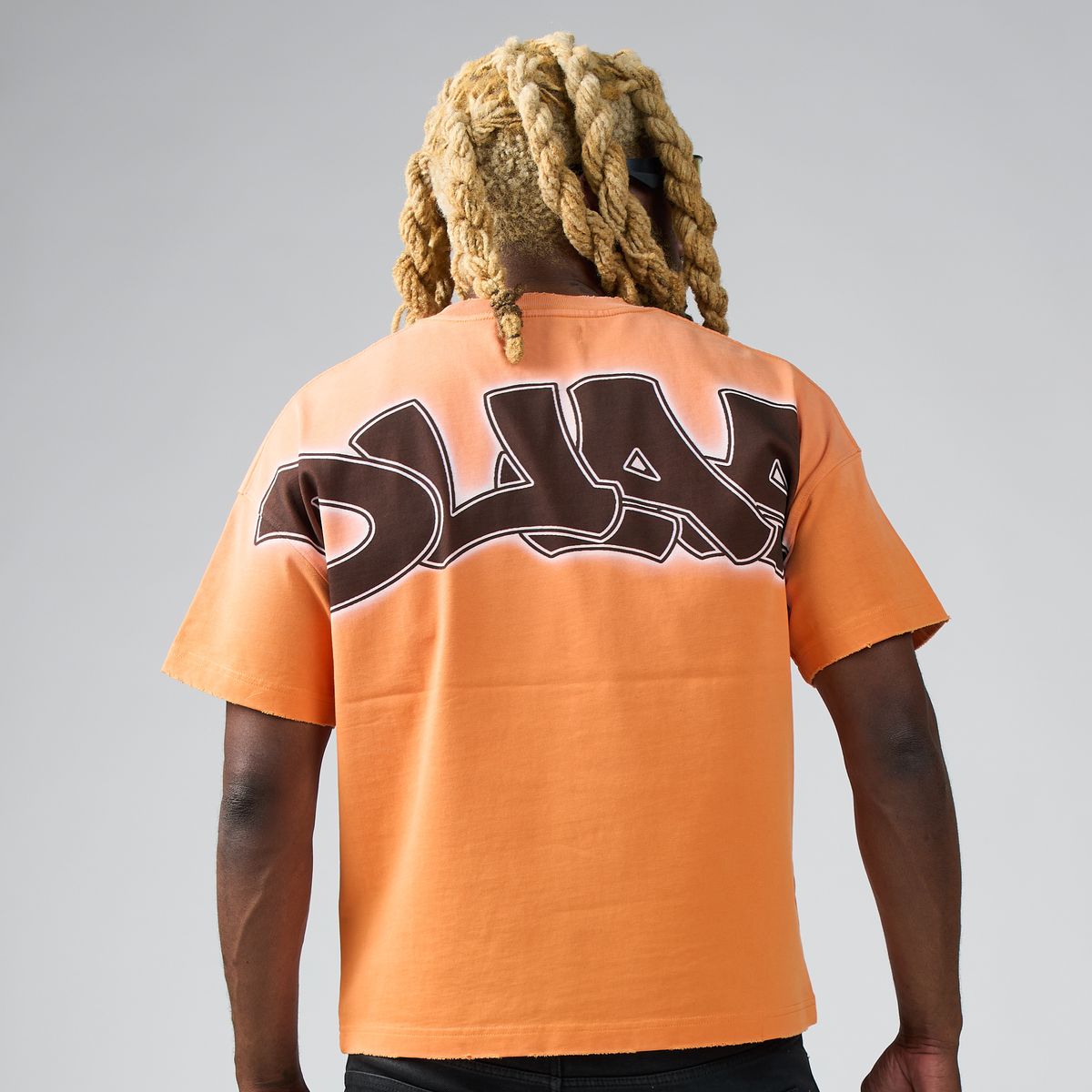Duaa Chainlink Tee - ORANGE