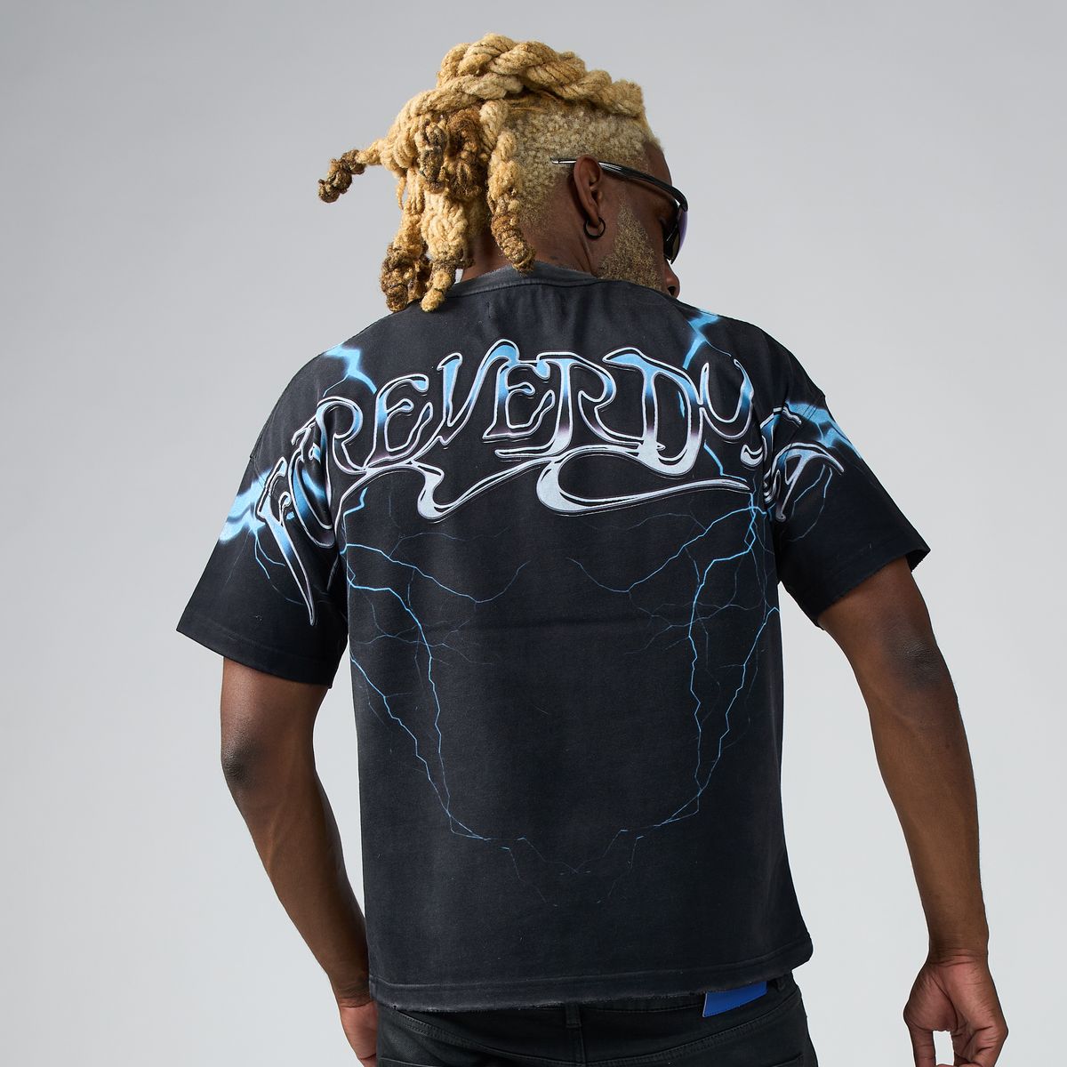 Duaa Elect Tee - BLACK/BLUE