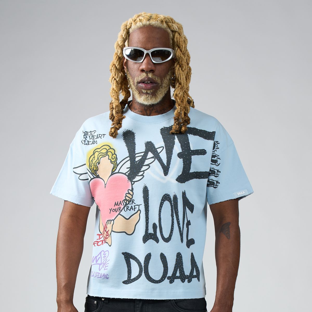 Duaa We Love Tee - BLUE