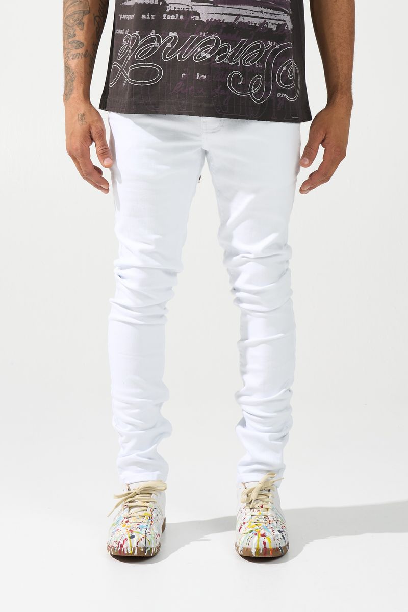 SRND Everest No Rips Jeans - WHITE