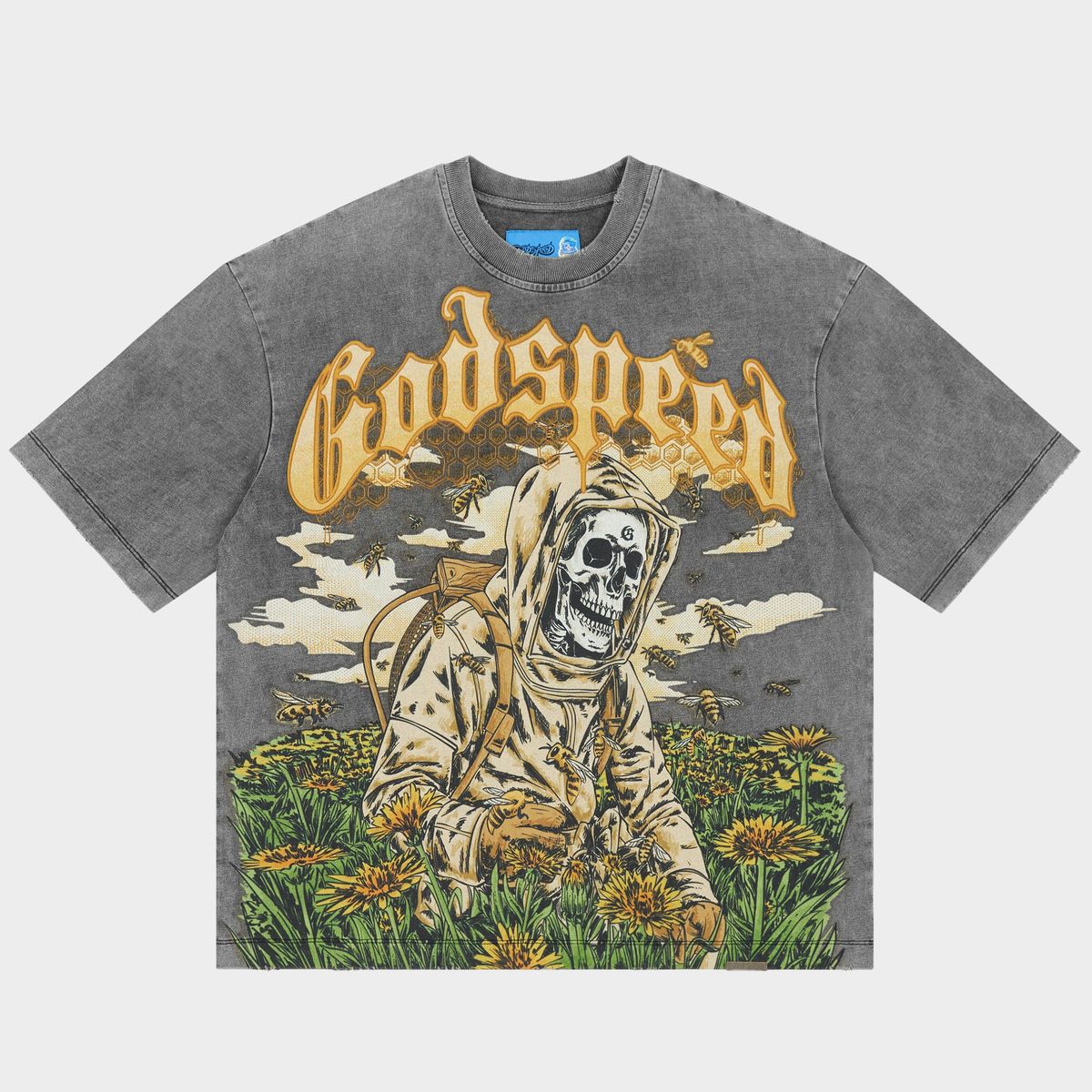 Godspeed Save The Bees II T-shirt - GREY WASH
