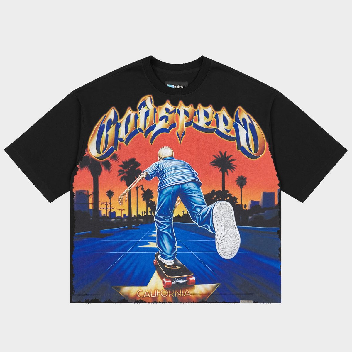 Godspeed Kick Push T-shirt - BLACK