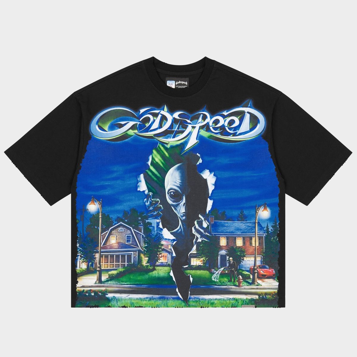 Godspeed Neighborhood Watch T-shirt - BLACK