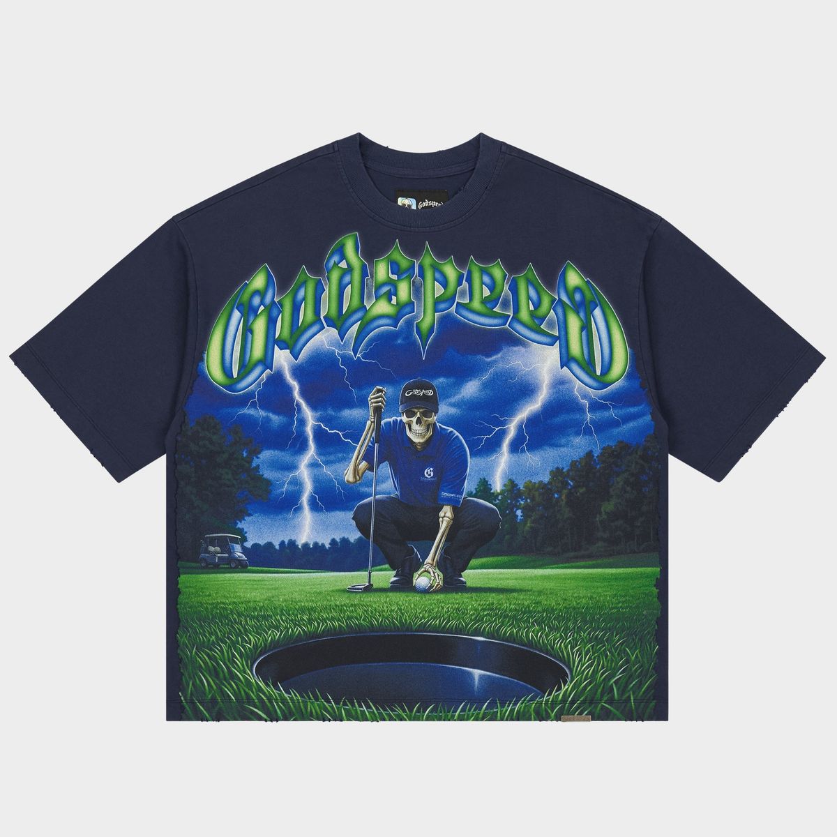 Godspeed No Mulligans T-shirt - NAVY