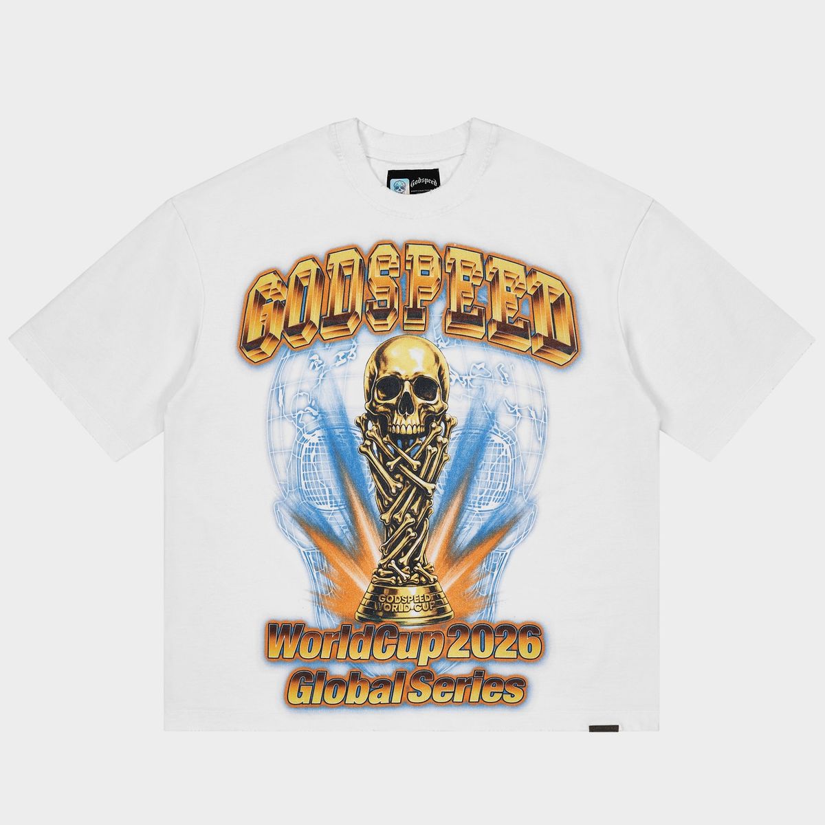 Godspeed "26 Gswc Trophy T-shirt - WHITE/YELLOW