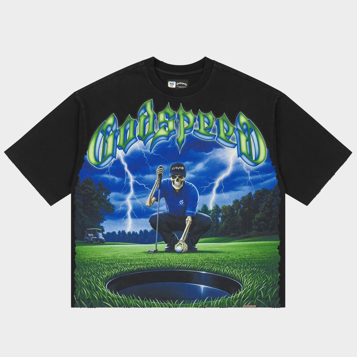 Godspeed No Mulligans T-shirt - BLACK WASH