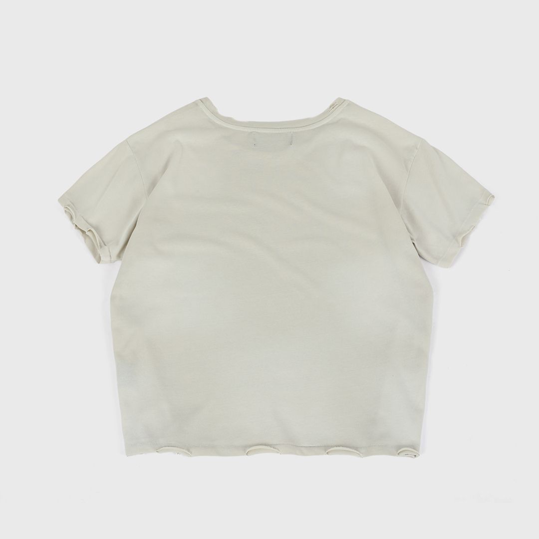 Homme Femme St Barths Vintage Tee - CREAM