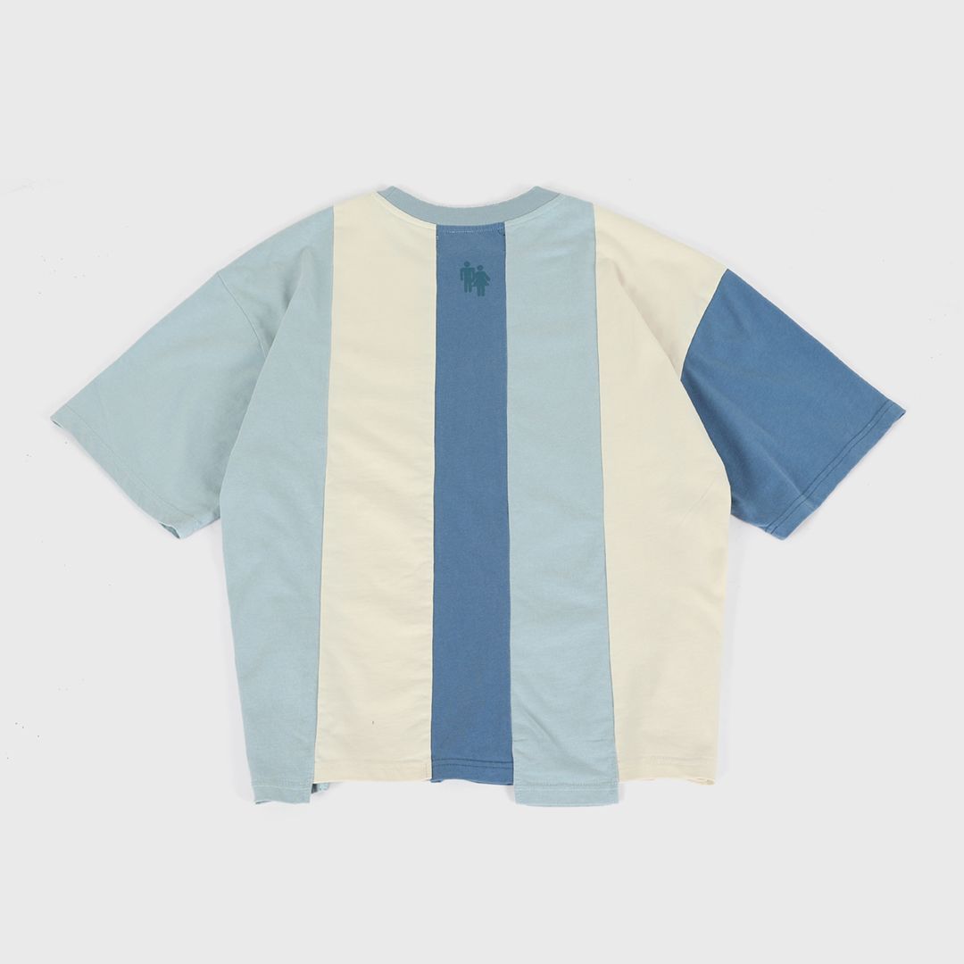Homme + Femme Reconstructed Varsity Tee- White