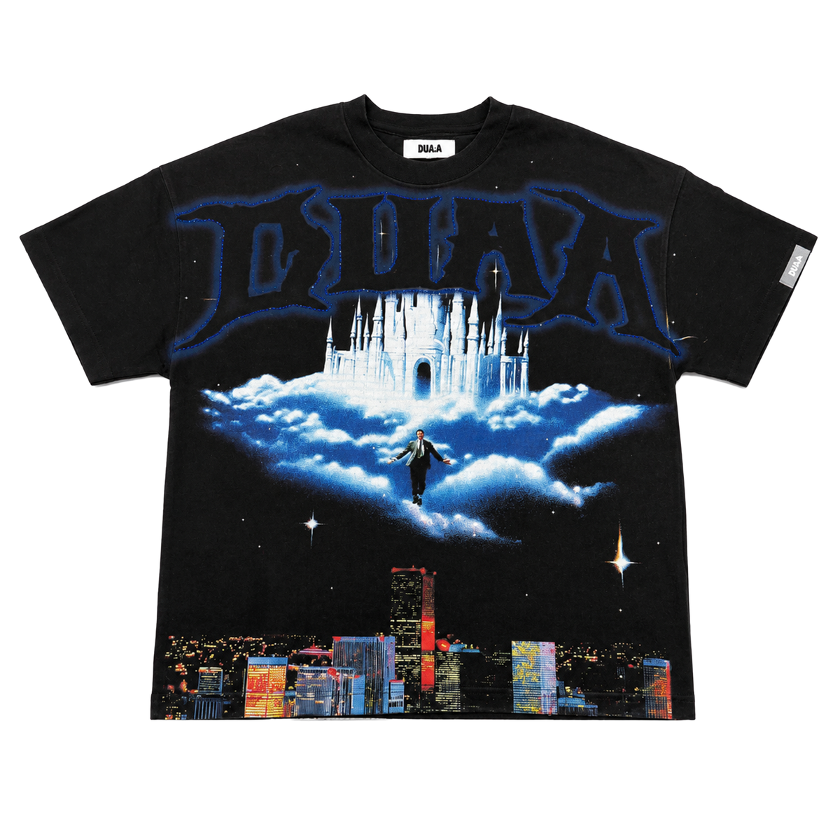 Duaa Cascade Tee - BLACK