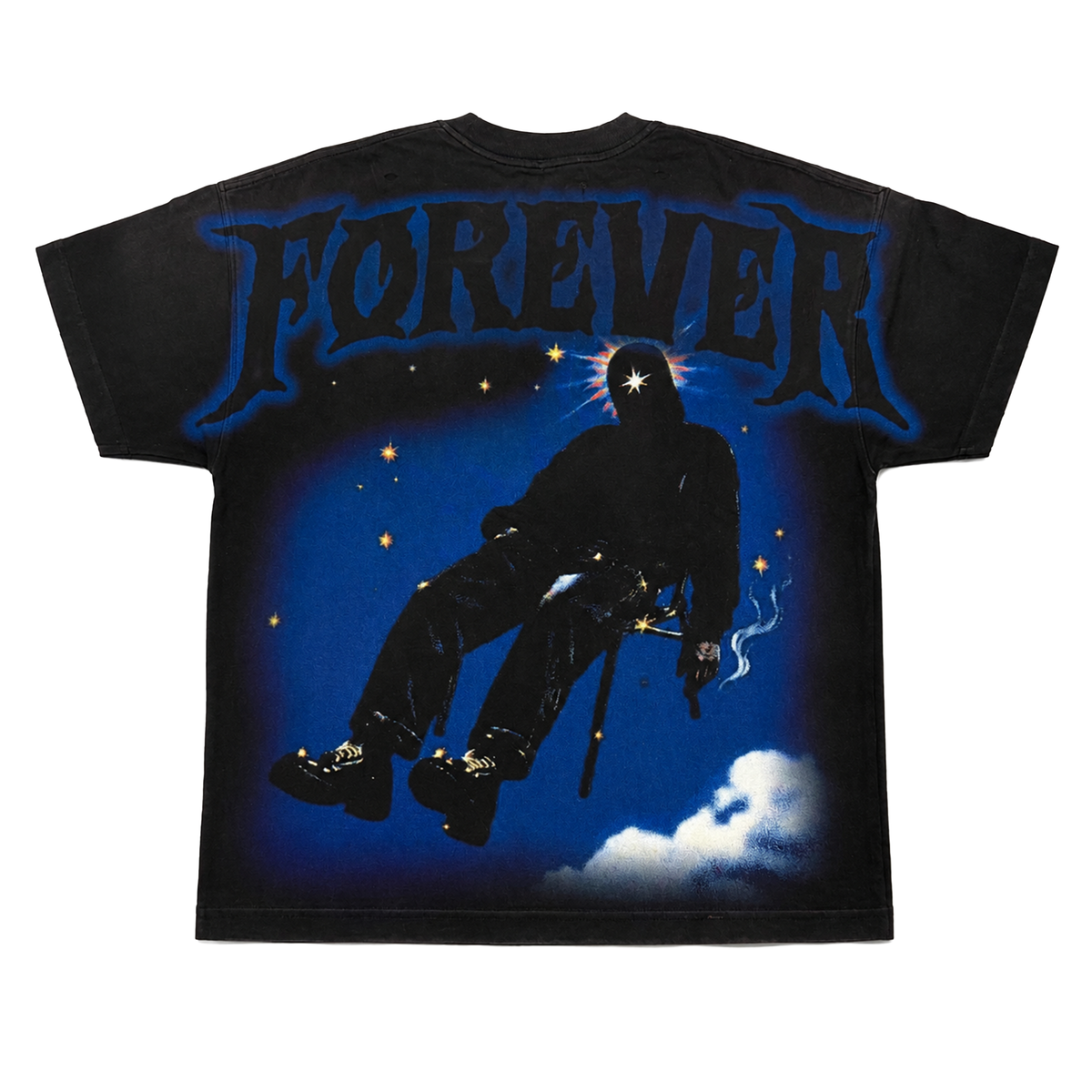 Duaa Cascade Tee - BLACK