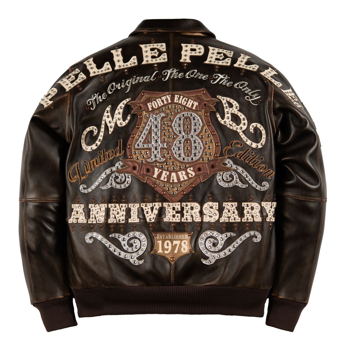 Pelle Pelle Unrivaled Anniversary Jacket - BROWN ABRASION