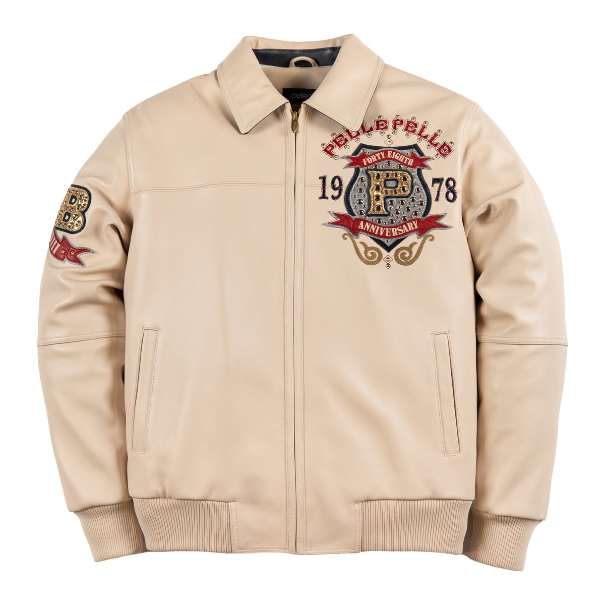 Pelle Pelle Unrivaled Anniversary Jacket -IVORY/CABERNET