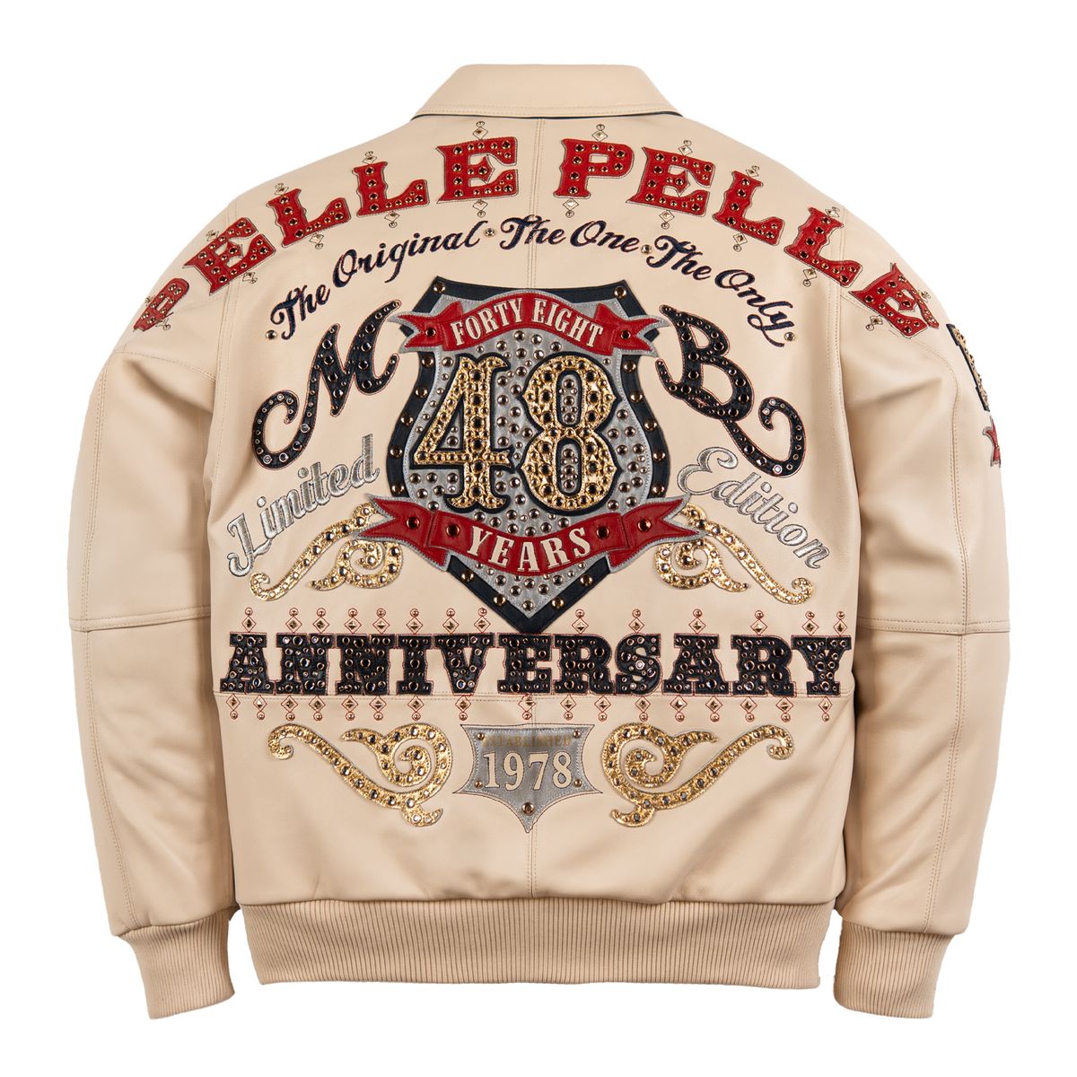 Pelle Pelle Unrivaled Anniversary Jacket -IVORY/CABERNET