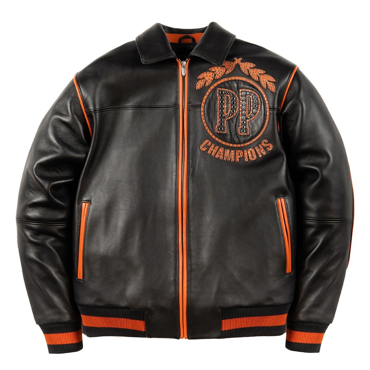 Pelle Pelle Champions Jacket - BLACK/ORANGE
