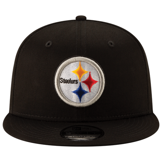 New Era Steelers Snapback Hat- BLACK