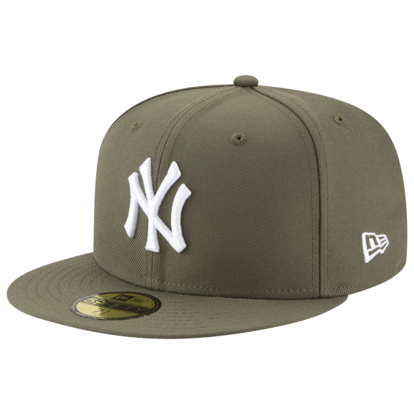 New Era Yankees Fitted Hat- OLIVE GREEN/WHITE