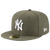 New Era Yankees Fitted Hat- OLIVE GREEN/WHITE