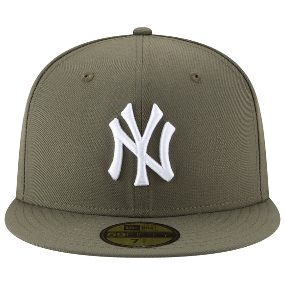 New Era Yankees Fitted Hat- OLIVE GREEN/WHITE