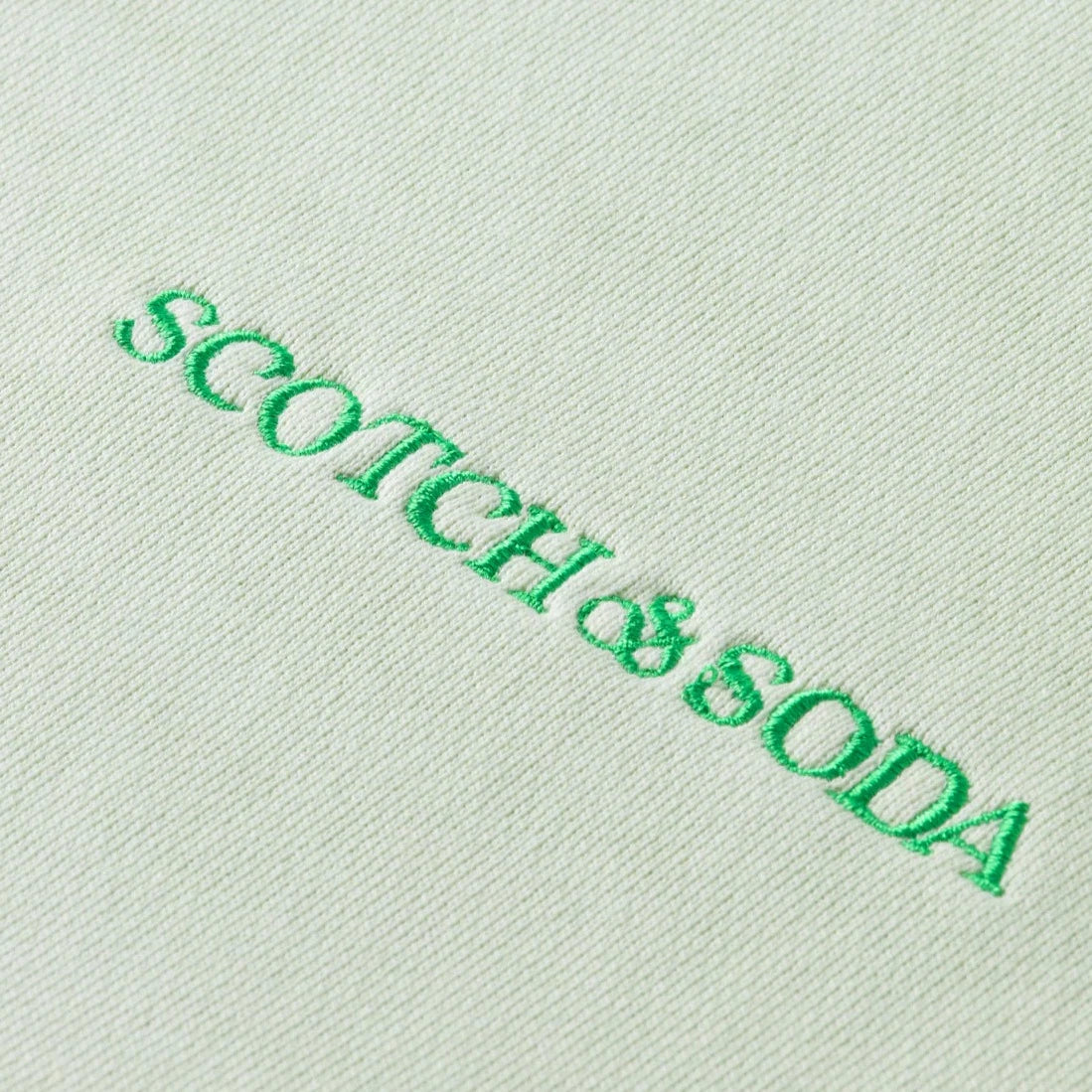 Scotch & Soda Plant-dyed Unisex Hoodie - MINT