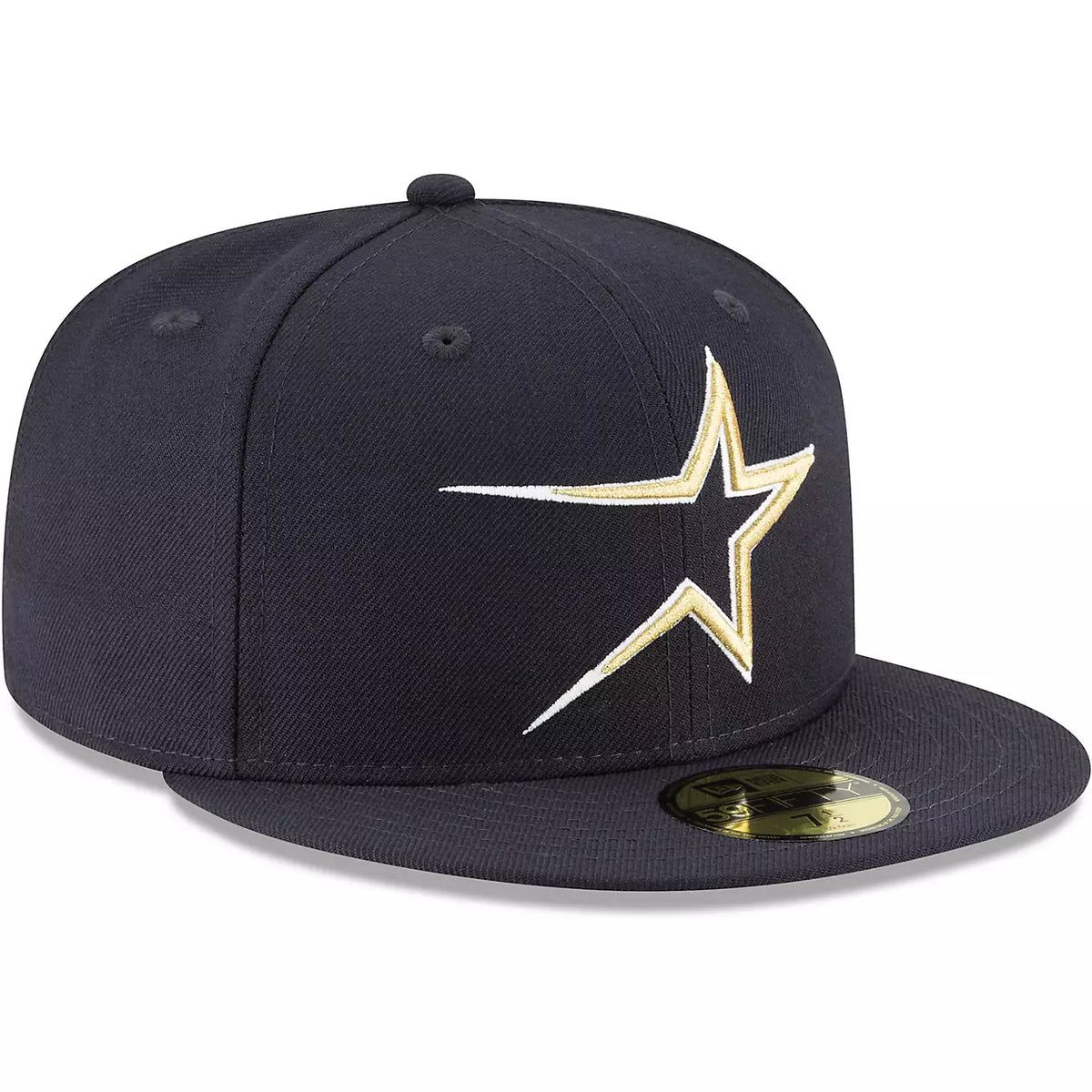 New Era Houston Astros Fitted Hat- NAVY BLUE/ GOLD