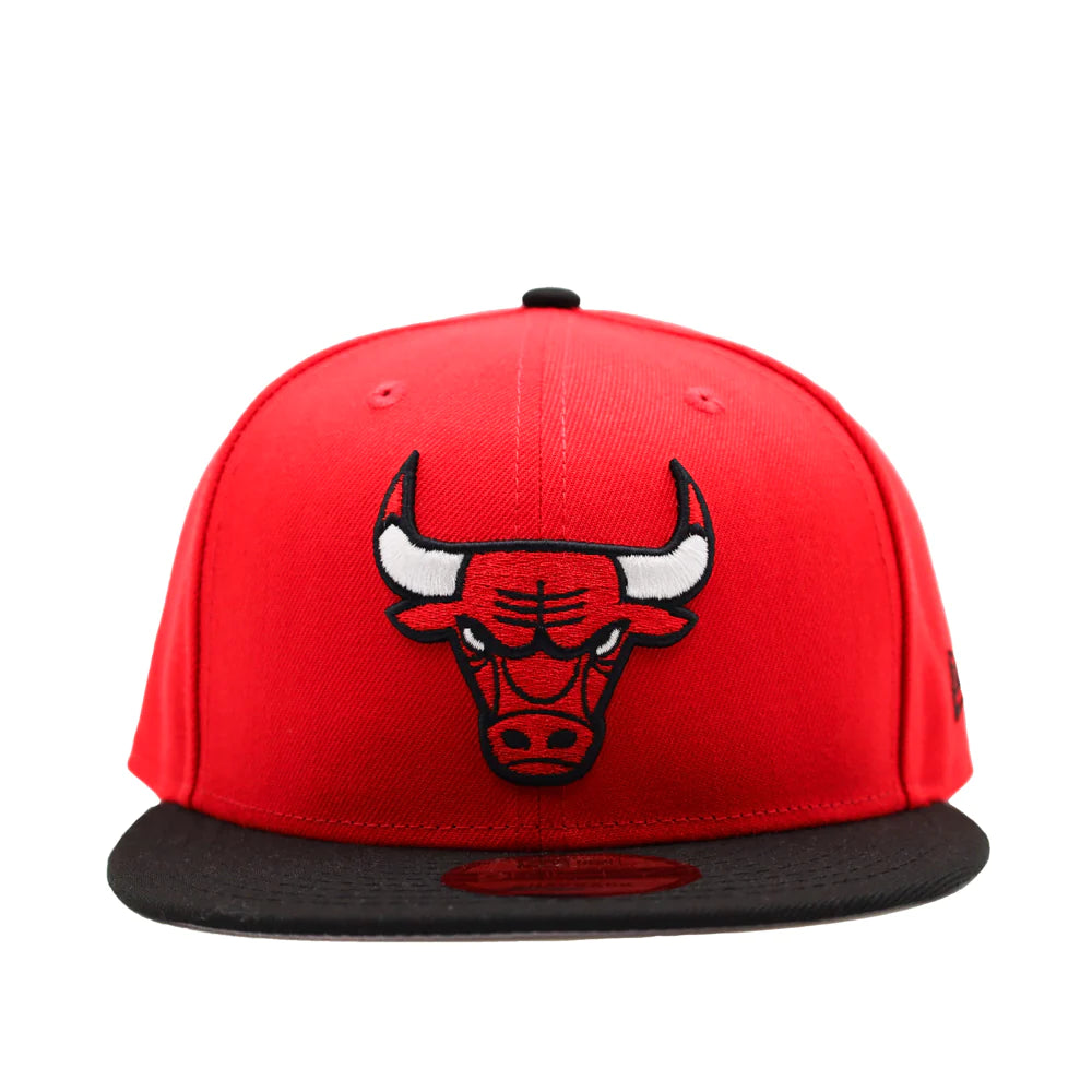 New Era Bulls Snap Back Hat - RED/BLACK