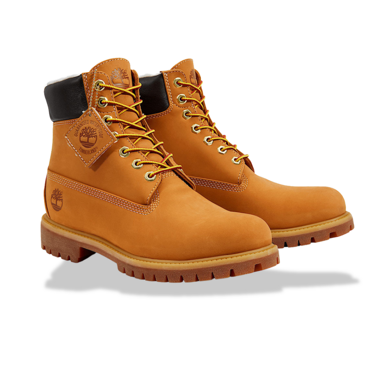 Men&#39;s Timberland Premium 6inch Waterproof Warm Lined - WHEAT NUBUCK