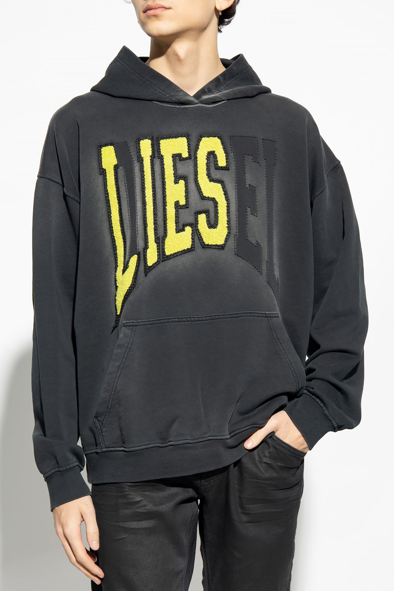 Diesel Boxt-hood Hoodie - BLACK - Civilized Nation