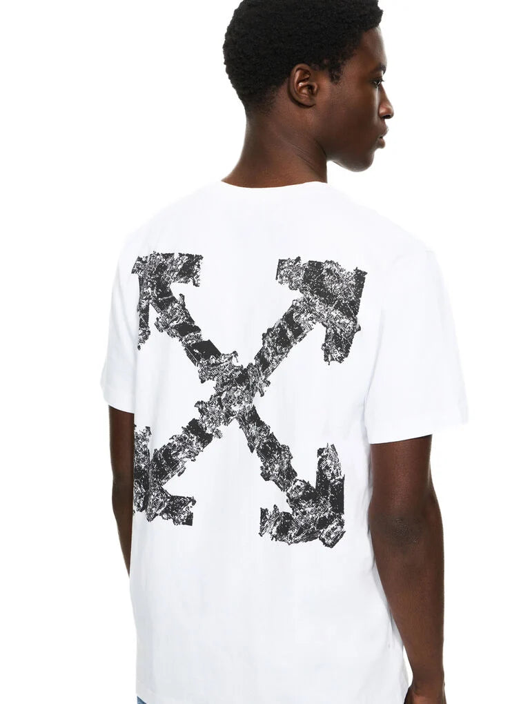 Off-White Heraldic Treshold Tee - WHITE