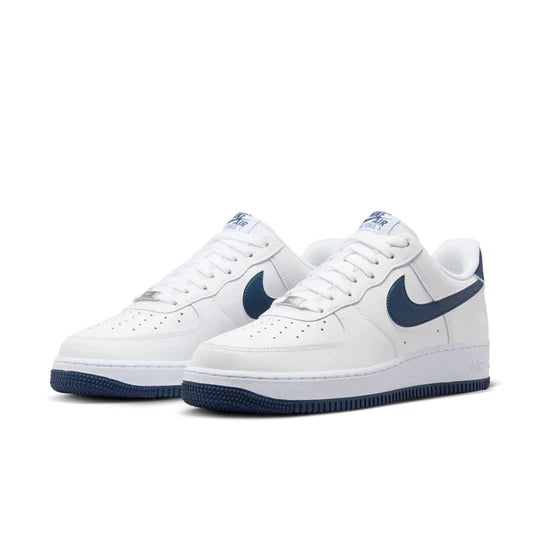 Men&#39;s Nike Air Force 1 &#39;07 - WHITE/MIDNIGHT NAVY-WHITE